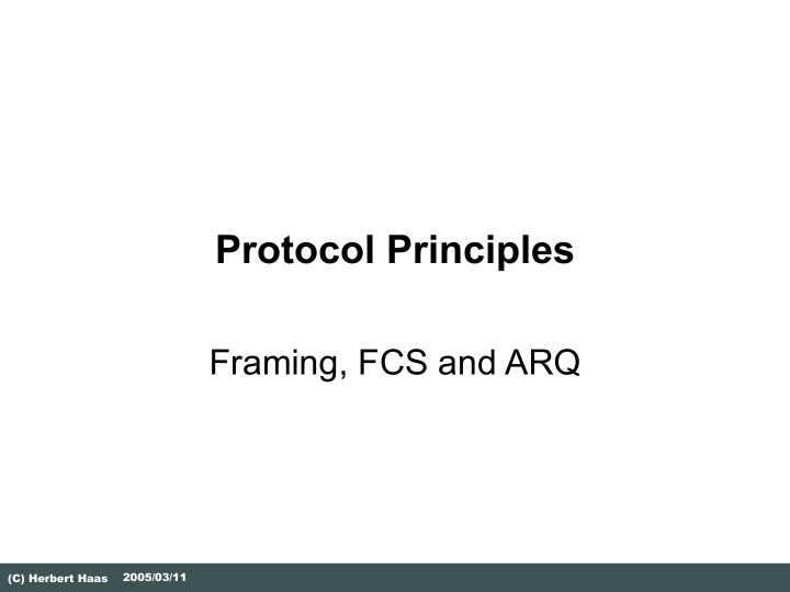 protocol principles