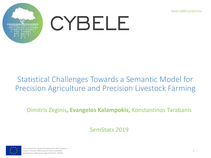 statistical challenges towards a semantic model for