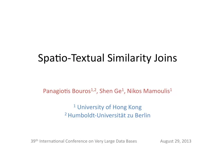 spa o textual similarity joins