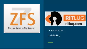 CC-BY-SA 2019  CC-BY-SA 2019  Josh Bicking  Josh Bicking  A brief history of disk filesystems