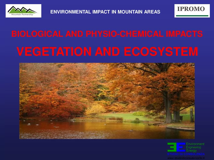 vegetation and ecosystem