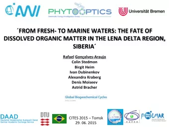 SIBERIA     Rafael  Gonalves-Araujo    Colin  Stedmon    Birgit  Heim