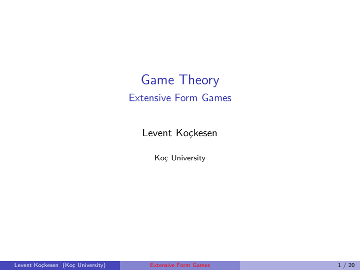 game theory