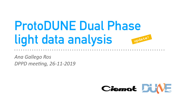 protodune dual phase light data analysis
