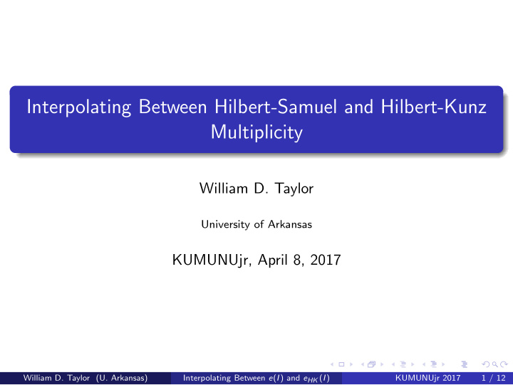 interpolating between hilbert samuel and hilbert kunz