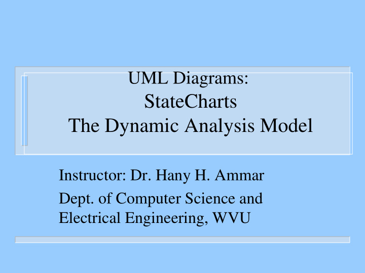 the dynamic analysis model