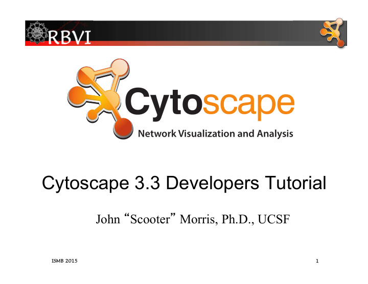 cytoscape 3 3 developers tutorial