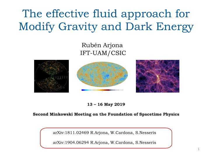 modify gravity and dark energy