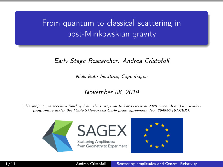 from quantum to classical scattering in post minkowskian