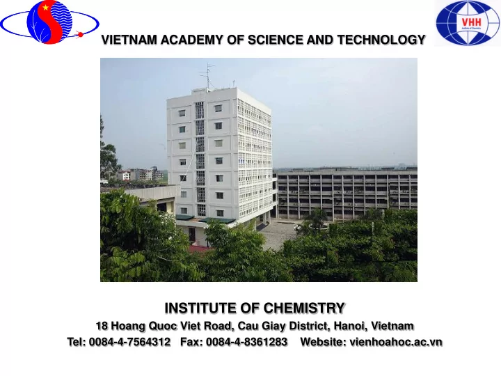 institute of chemistry