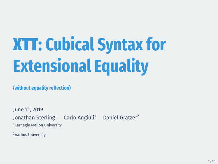 xtt cubical syntax for extensional equality
