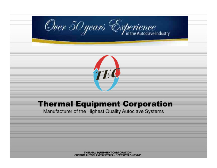 thermal equipment corporation