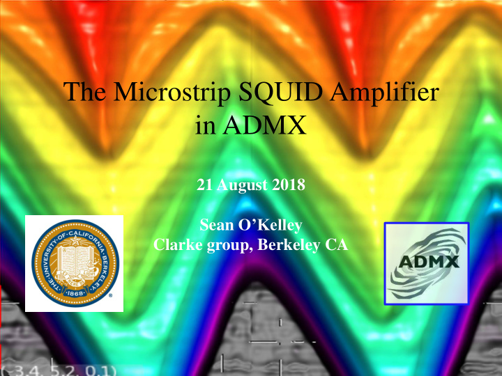 the microstrip squid amplifier