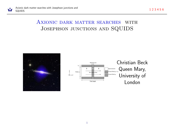 axionic dark matter searches with josephson junctions and