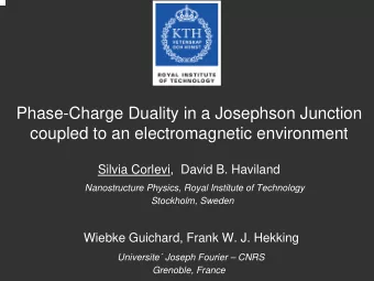 Phase-Charge Duality in a Josephson Junction  coupled to an electromagnetic environment  Silvia