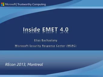 Trustworthy Computing  * Reverse engineers agree on that!  Trustworthy Computing  Trustworthy