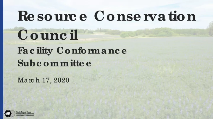 re sour c e conse r vation counc il