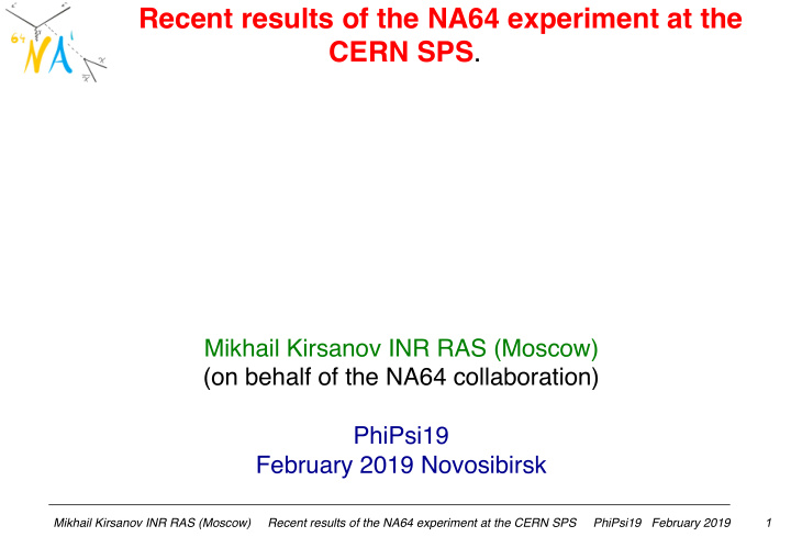 recent results of the na64 experiment at the cern sps