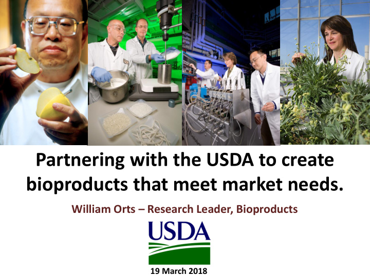 partnering with the usda to create