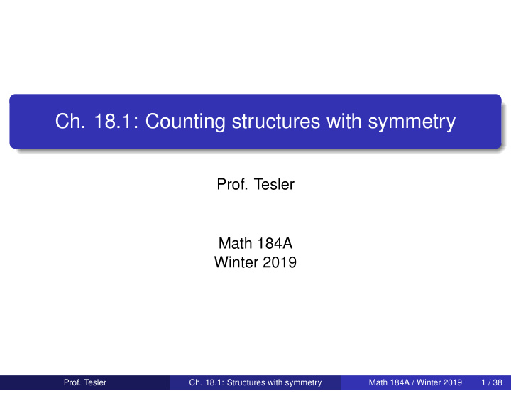 ch 18 1 counting structures with symmetry