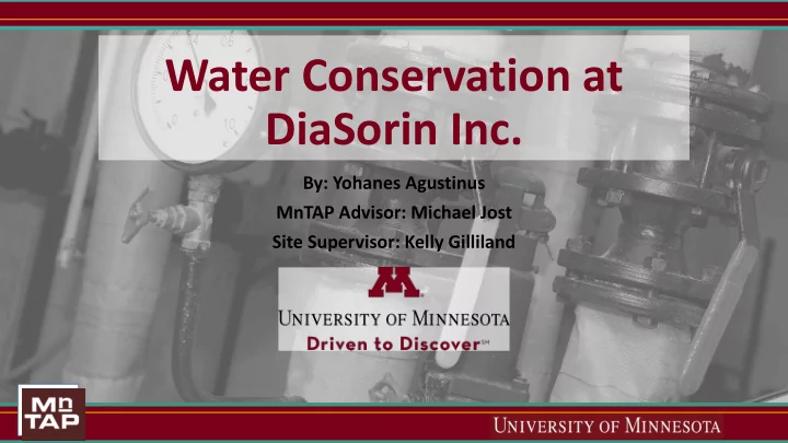 water conservation at
