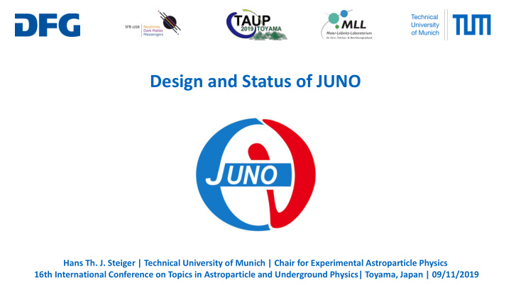 design and status of juno