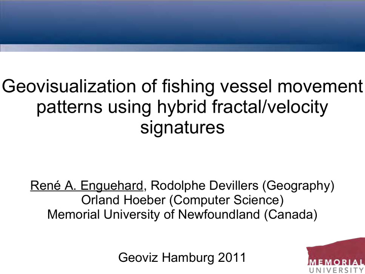 geovisualization of fishing vessel movement patterns