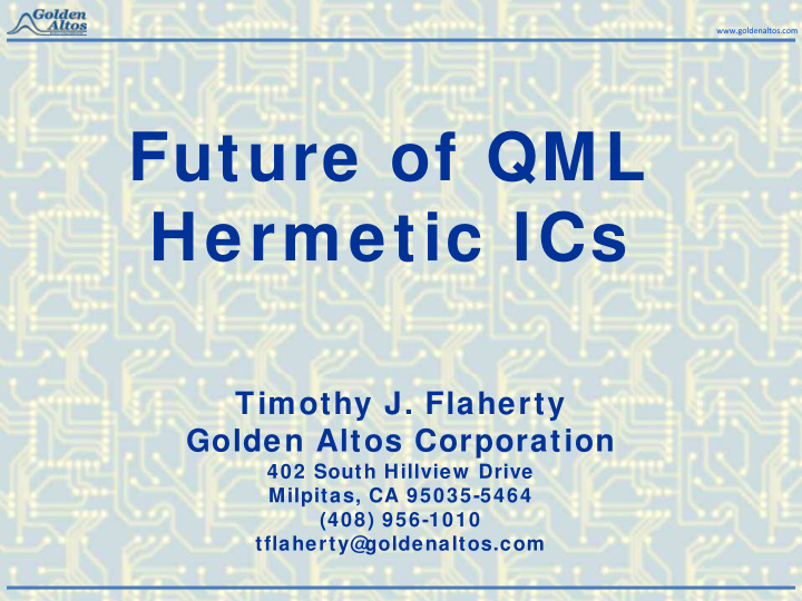future of qml hermetic ics