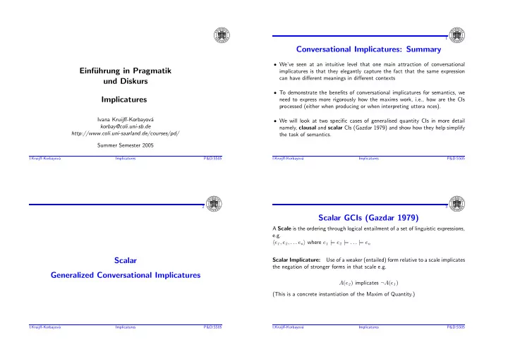 conversational implicatures summary