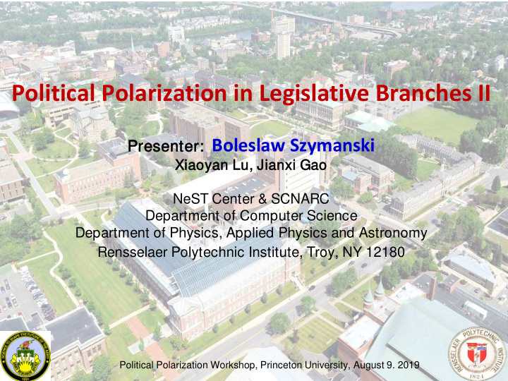 political polarization in legislative branches ii