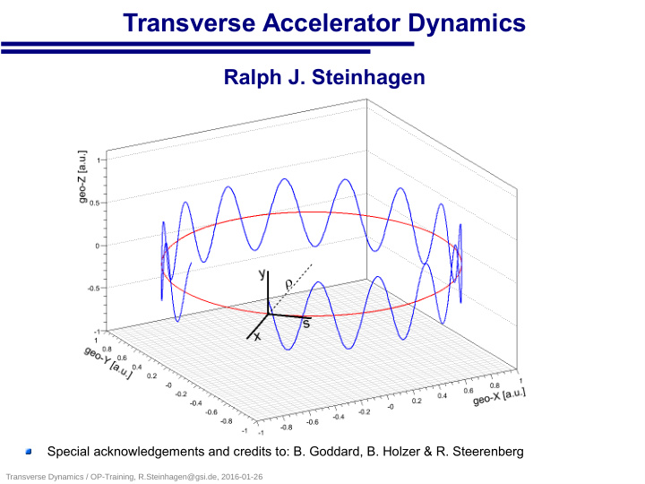 transverse accelerator dynamics