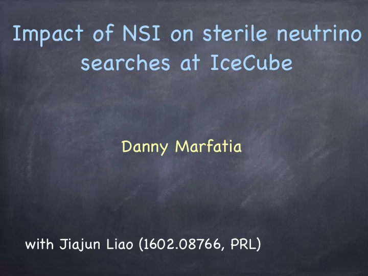 impact of nsi on sterile neutrino searches at icecube