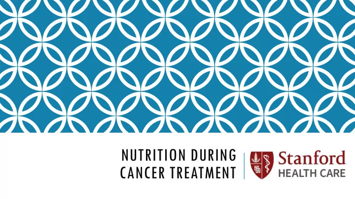 nutrition during
