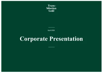 Corporate Presentation  Disclaimer  This presentation does not constitute, or form part of, any