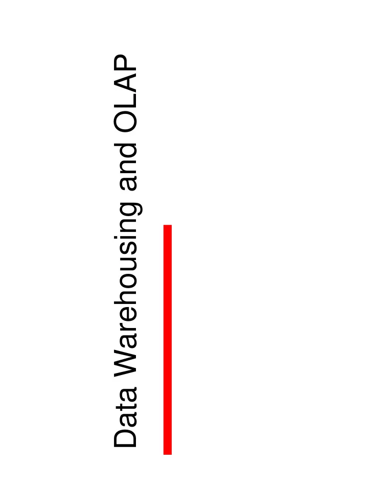 data warehousing and olap decision support systems