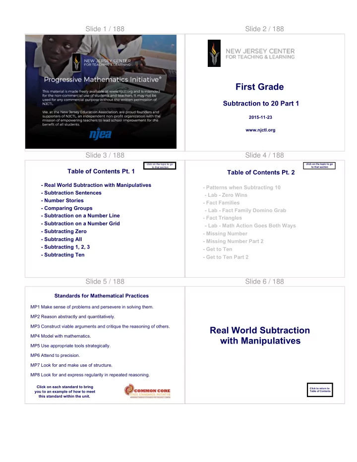 real world subtraction
