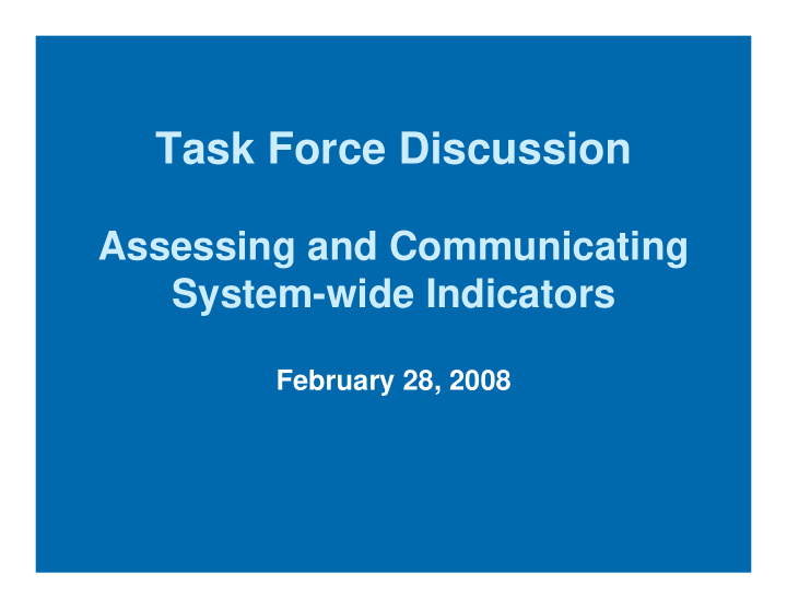 task force discussion