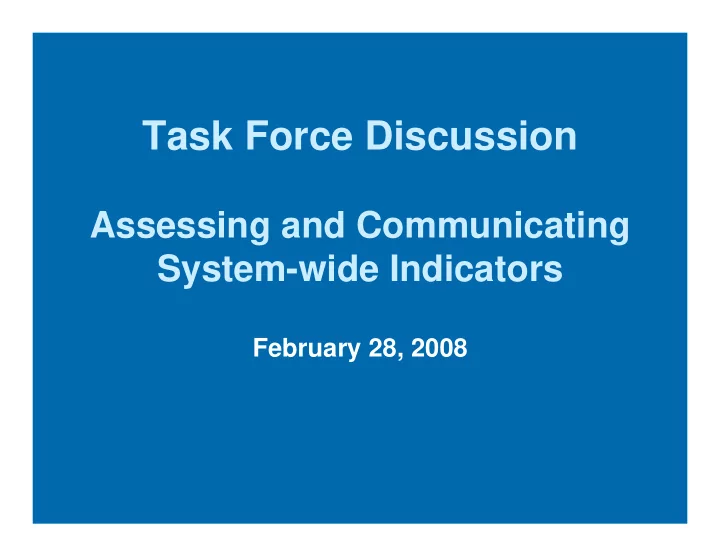 task force discussion