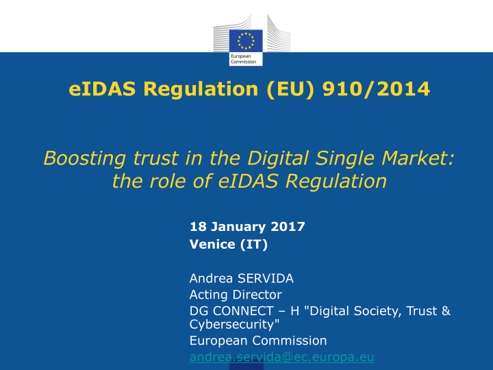 eidas regulation eu 910 2014 boosting trust in the