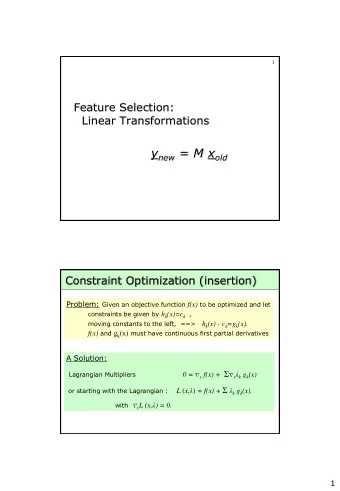 The Covariance Matrix  (insertion)  Definition Let x = { x 1 , ..., x N }   N be a real