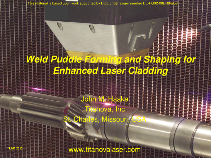enhanced laser cladding