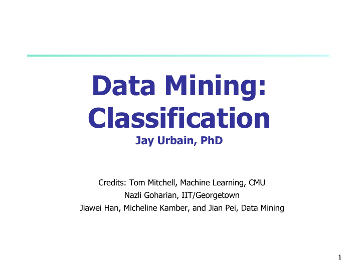 data mining classification