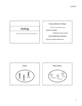 Vo(ng    NeVlix  recommenda(on  system    A  jurys  verdict    Ranking