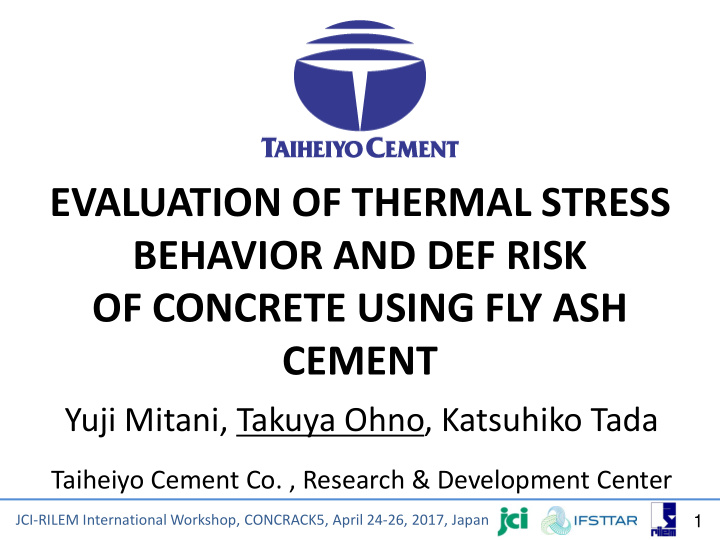 evaluation of thermal stress behavior and def risk of
