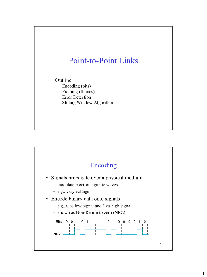 point to point links