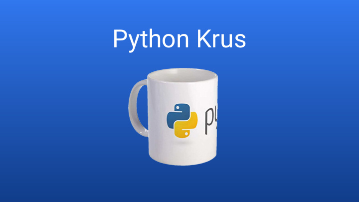 python krus advanced python