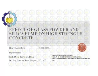 1  Henry Limantono  3111100006  Supervisors :  CIVIL ENGINEERING DEPARTMENT  Prof. Dr. Ir.