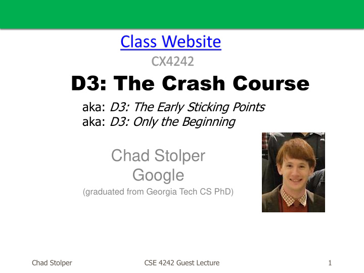 d3 the crash course