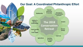 Our Goal: A Coordinated Philanthropic Effort  Most-Effective Actions to Reverse Global Warning  CO2