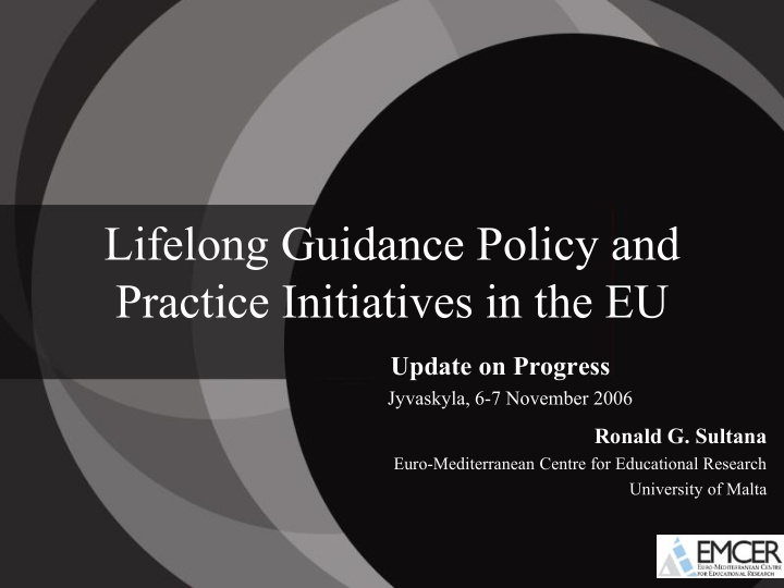 lifelong guidance policy and practice initiatives in the